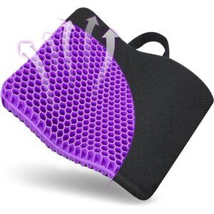 Gel Seat Cushion, for Long Sitting -Double Thick Gel Seat Cushion Breathable